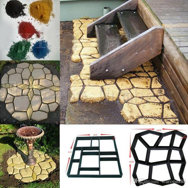 2019 Diy Plastic Path Maker Mold Manually Paving Cement Brick