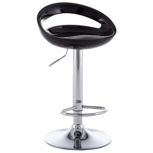 

барный стул 2 шт пластиковые черный патио скамейки