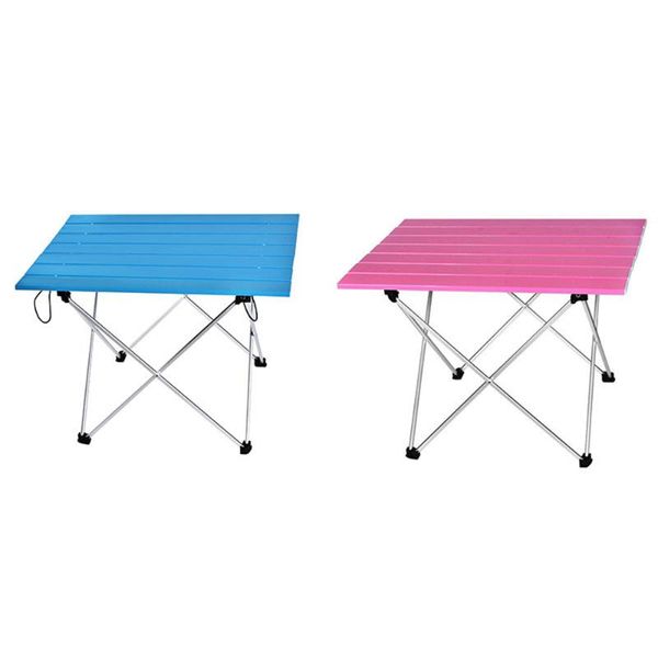 

aluminum hard-ed portable table foldable folding camping hiking table travel outdoor picnic aluminum beach