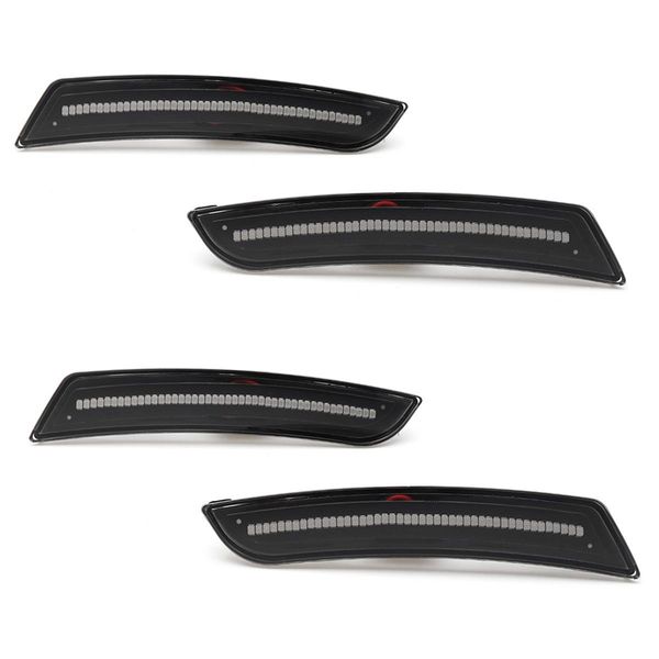 

smoked lens led front amber lamp rear red side marker lights lamps for chevy camaro 2016 2017 2018