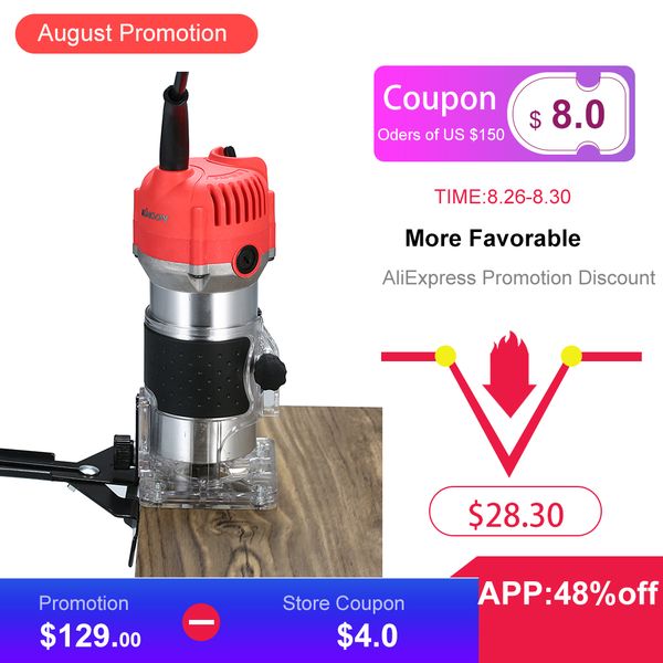 

220 в 800 вт электрический триммер ручной ламинированный край триммер collet wood router деревообработка фрезерный гравировальный станок