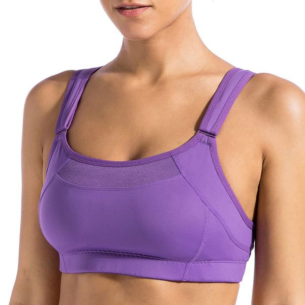 

32-44 b c d dd women's wireless bounce control wire level 4 high impact maximum support rouning active bra, Red;black