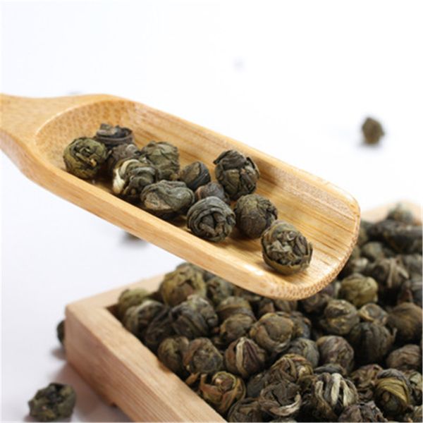 

chinese organic green tea king grade jasmine dragon pearl flower raw tea health care new spring te vert food factory direct sales