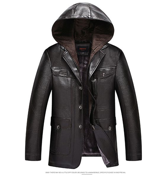 

mens faux leather jackets classic motorcycle jacket male plus faux leather jacket men autumn, Black