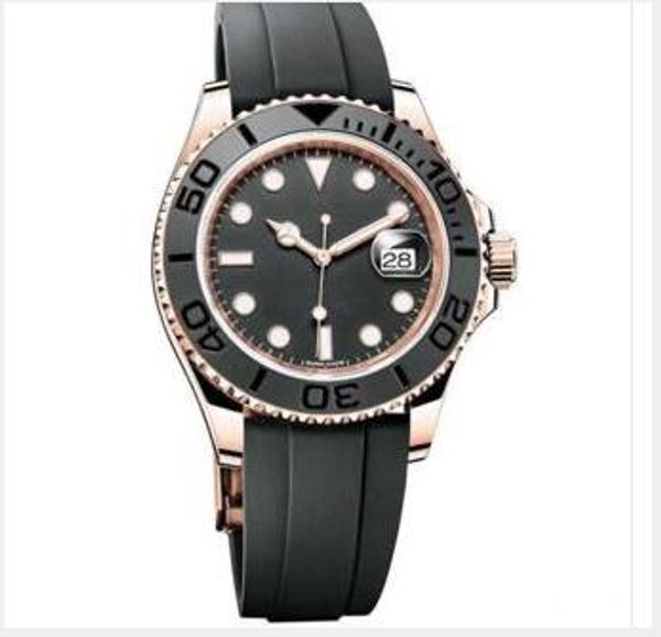

Men watch yacht ma ter 40mm rubber ro e gold automatic movement mechanical men tainle teel watche wri twatch hipping