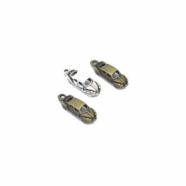 

300pcs/lot 21x7mm antique bronze & silver tone vintage sports car charm pendant diy handmade jewelry accessories wholesale