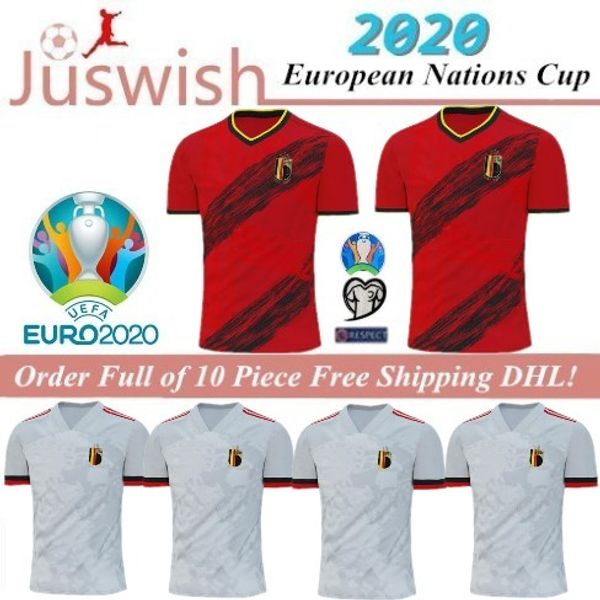 

hazard lukaku mertens soccer jersey belgium home red 19 20 vermaelen de bruyne nainggolan 2020 european cup belgium away yellow football, Black;yellow