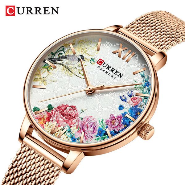 

ma'am stainless steel bring wrist watch concise mechanical casual quartz automatic bracelet women's watches wristwatches wristwatc, Slivery;brown