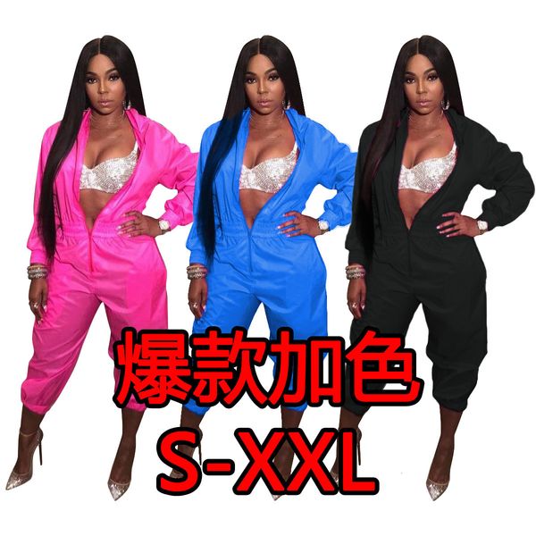 

ве екђалне d9058 веѬде женин молнии длиннй Ѭђкав комбинезон бѬки, Black;white