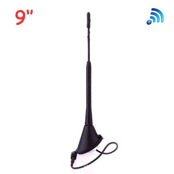 

9" universal rubber roof mount base car radio stereo am/fm antenna