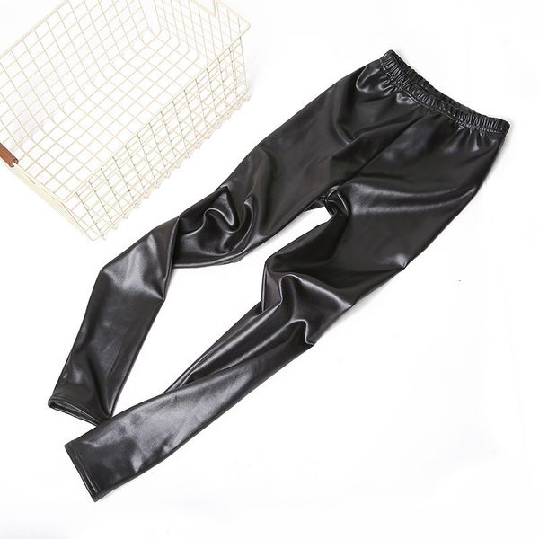

ladies pants women trousers flannel faux black leather pencil pants pantalone winter warm women pants female pu velvet pencil women, Black;white