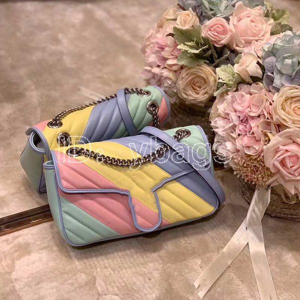 

Высокое качество бренда Luxury Multi-Color мешок сумки женщин Известные Кроссбоди сумки на ремне Модельер сумки Кошельки Светская сумки