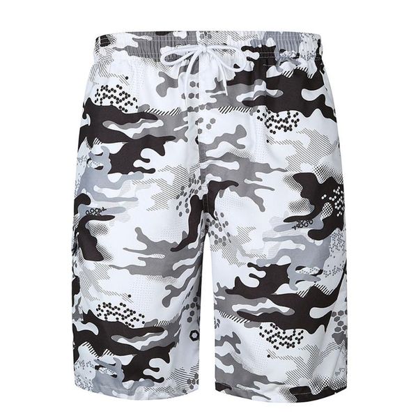 

men's casual print pocket beach work casual shorts loose breathable beach pants running fitness training shorts