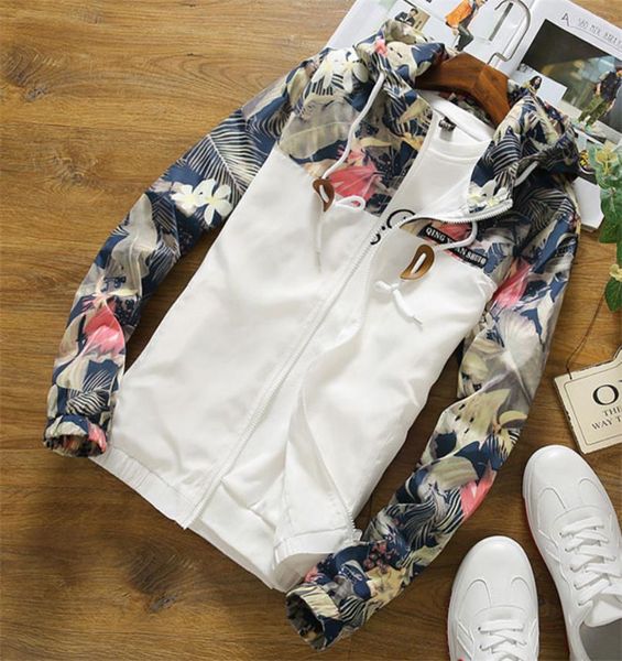 

japanese and korean jackets coats men's jackets big size 4xl thin windswear and hat printed outside men women's jacket coats, Black;brown