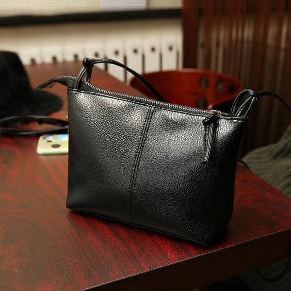 

european style fashion new handbags high-quality pu simple soft surface wash skin square bag retro large capacity female bag