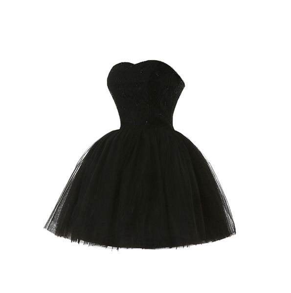 

Tulle A-Line Homecoming Dresses Sweetheart Sequins Short Prom Dress Backless Lace-up Cocktail Dresses for Girls Strapless Sweet 16 Dressses