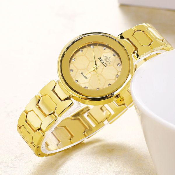 

quartz women watchesladies jewelry bracelet gold female diamond rhinestone strap watches montre femme, Slivery;brown