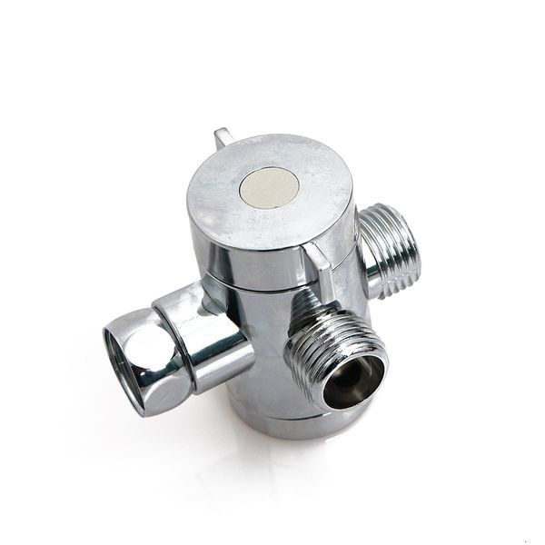 

1pc new adjustable 1/2 inch three way t-adapter valve for toilet bidet shower head diverter valve bathroom tools