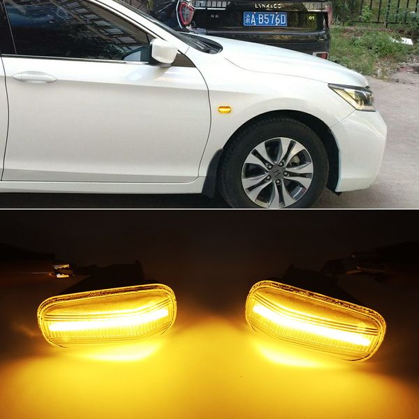 2PCS Für Honda CRV Accord Civic City Fit Jazz Stream HRV S2000 Odyssey Integra Acura RSX NSX LED Seite marker Lichter Blinker lampe