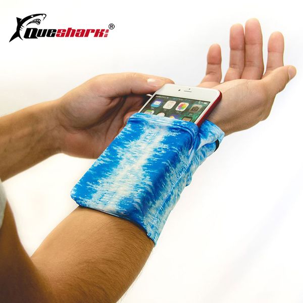 

phone armband running bag gym cycling wristband badminton tennis sweatband wrist support pocket wrist wallet pouch arm bag, Black;red