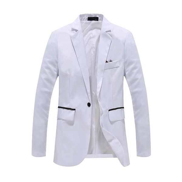 

spring and autumn new style men's fashion casual small suit korean-style slim fit one-button suit youth men's jacket, White;black