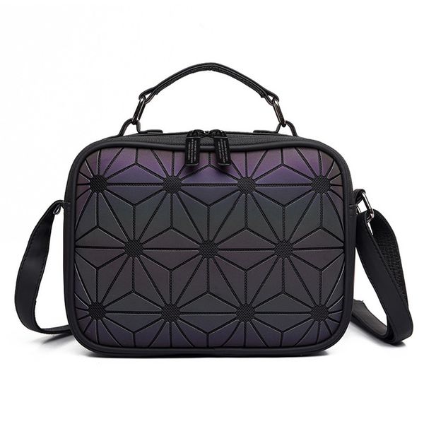 

fashion matte shoulder bags women evening party bag geometry messenger bag clutch for girls casual female luminous handbag