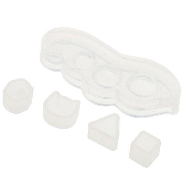 

5 pieces/set assorted silicone pendant ear stud earring mold resin jewelry making mould tools