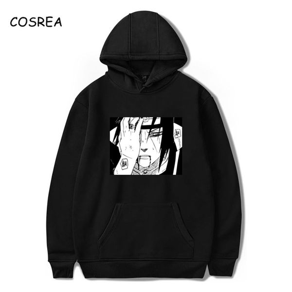 

hoodies moletom hoodie anime uchiha itachi printed men's streetwear cotton male sweatshirt men winter autumn, Black