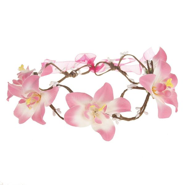 

big flower headband wedding bridal cloth chrysanthemum hairband bride holy hair accessories, Golden;white