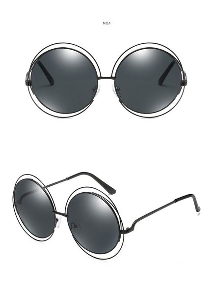 

2020 Luxury Round Sunglasses Women Brand Designer 2019 Oversized Retro Vintage Sunglass Lady Sun Glasses For Women UV400 Shades Cool