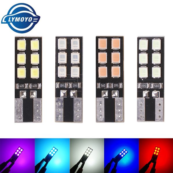 

10pcs/lot t10 led w5w canbus lights 194 8smd 2835 led bulbs car error lights parking car side light clearance lamp 12v