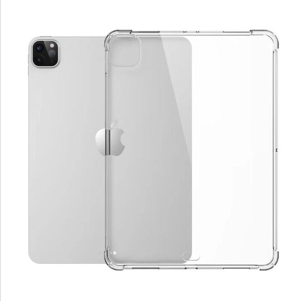 

clear case for ipad pro 11 10 2 mini air 2 3 4 5 antiknock soft tpu transparent protect cover shockproof case