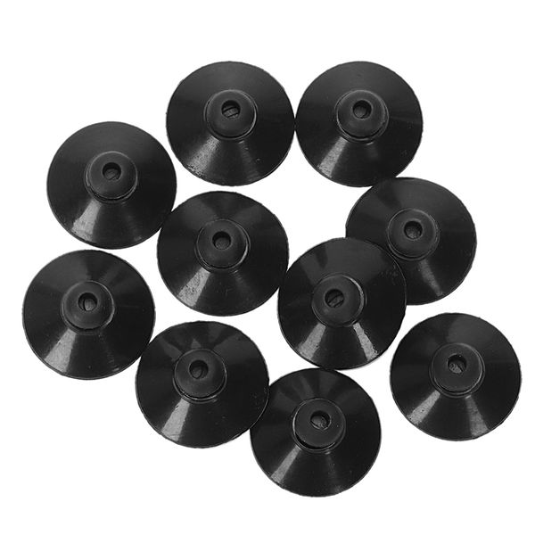 

10 x black rubber 27mm suction cup clip sucker for aquarium fish tank pump