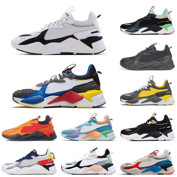 

new rs-x reinvention chaussures men women casual shoes triple black fuchsia purple running trainer sports sneakers size 36-45