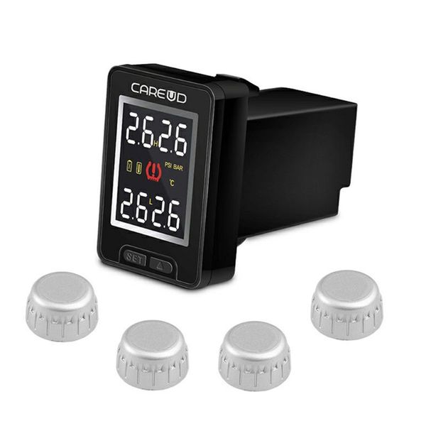 

u912 car tpms tire pressure monitoring system lcd display auto tyre alarm h4gc