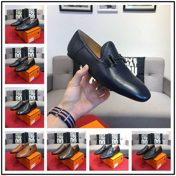 

fashion comfortable casual shoes genuine leather loafers men quality split leather shoes men flats moccasins big size, Black
