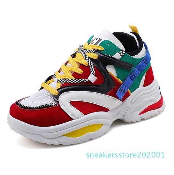 

female couple shoes women's new sports shoes net red women's large size casual s01, Black