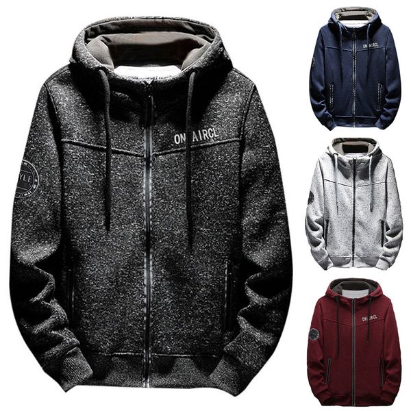 

men's jacket coat sweatshirt casual autumn winner long sleeve splicing hoodie men tee blouse jacket coat, Black;brown