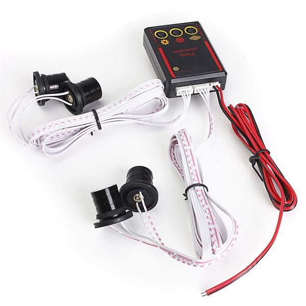 

new car truck 4w strobe emergency warning eagle eye light headlight white 4 leds