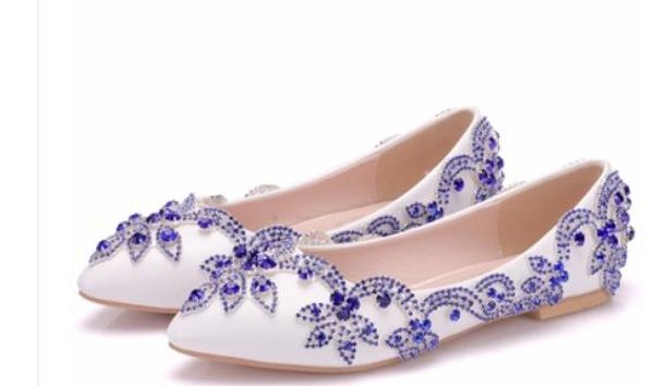 

women's shoes in spring and autumn flat bottom pointed end water drill @269371, Black