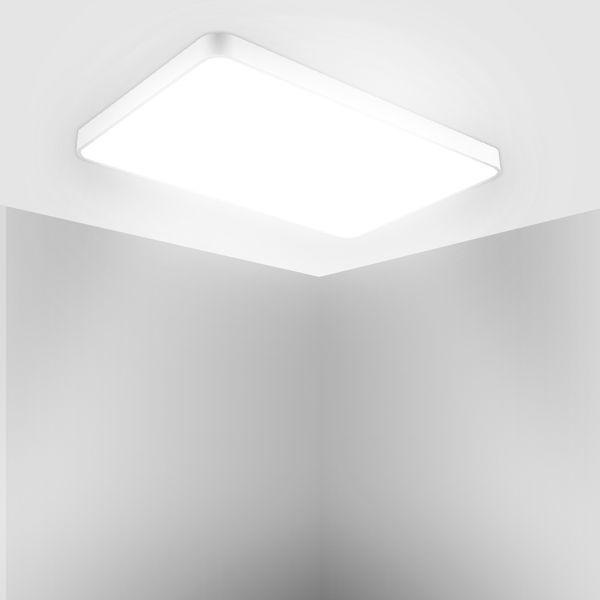 48W Ultra-fino quadrado conduziu a luz para salas de estar, cozinhas, hotéis, clubes, salas de conferências Cool White