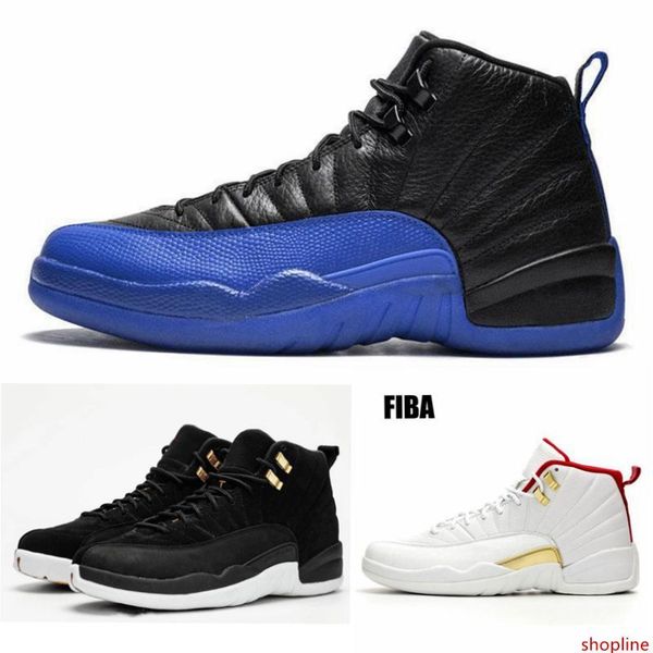 

designer sneakers 12s fiba game royal basketball shoes men women xii royal blue flu game french blue the master michigan sports sneakers