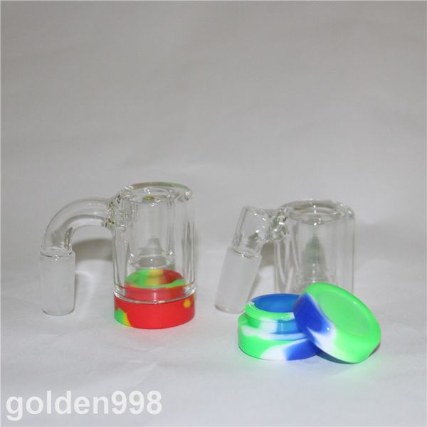 narghilè mini tubo di vetro spesso inebriante olio dab rig bong per fumare bong d'acqua raccogli cenere