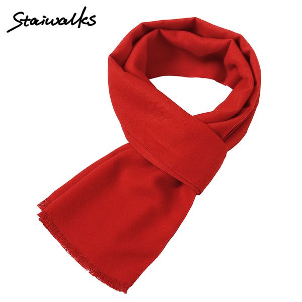 

staiwalks men women scarf solid color the couple scarves double face cashmere-like fashion style business causal banquet travel, Blue;gray