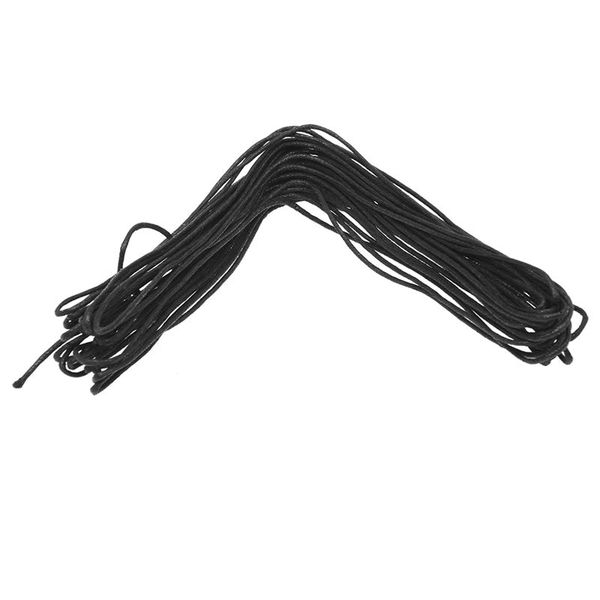 

new 10m watchband wax cord bead watches yarn waxed cotton 1.5mm black, Black;white