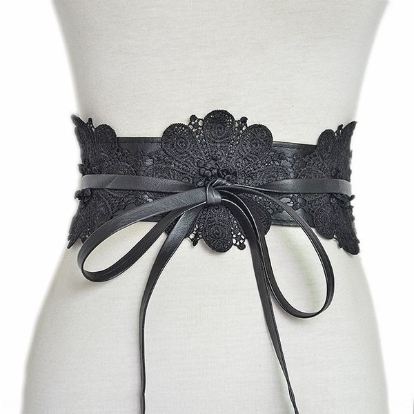 

black lady belt sweet simple ultra black lady belt lace sweet and simple wide waistband lace ultra wide waistband, Black;brown