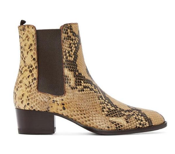 

2019 Новый стиль Высочайшее качество дизайнер золотой змеиной кожи мужская обувь р