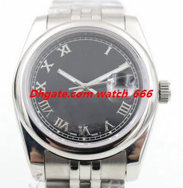 

new version men watch 126200 36mm white dial a2813 automatic millennium strap fashion watch luxury wristwatch, Slivery;brown