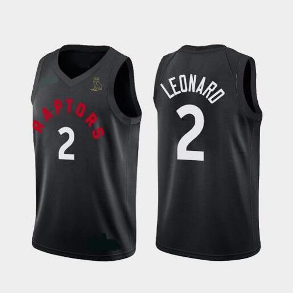 

2019 ncaa new toronto men raptor fan 2 leonard embroidery ba ketball ve t black the owl edition jer ey