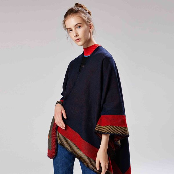 

2018 autumn and winter new fashion scarves & wraps luxury women imitaiton cashmere jacquard geometric shawls wholesale lsf007, Blue;gray